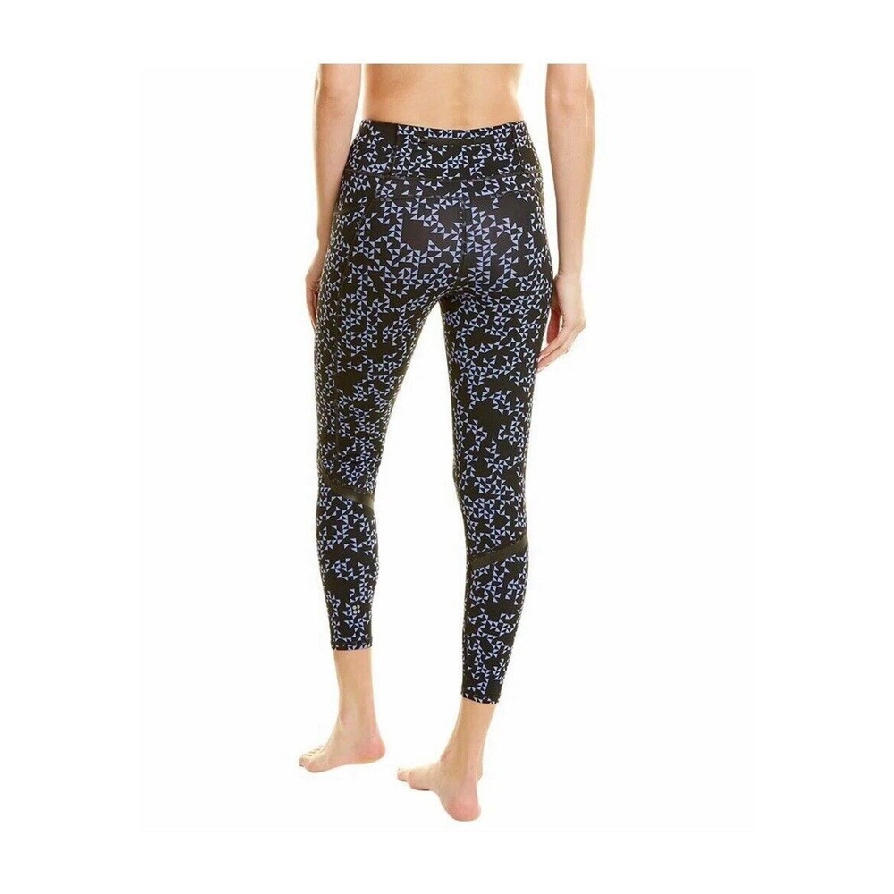 Sweaty Betty Women's Zero Gravity Blue Leggings Geometric High Waist SZ XXL - Picture 2 of 4